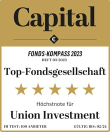Capital Auszeichnung Fonds Kompass 2023 Union Investment Top Fondsgesellschaft Capital Auszeichnung Fonds Kompass 2023 Union Investment Top Fondsgesellschaft